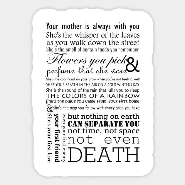 Mom poem Sticker by hedehede